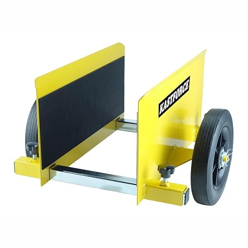 Panel Dolly with Full-Rubber-Pad-Protecting, 600 Lbs Capacity, 8" Non-Flat Wheels,