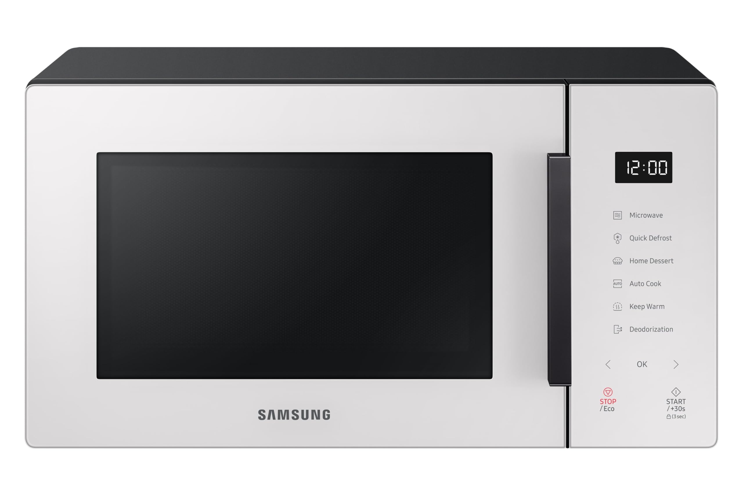 Samsung Solo BESPOKE Microwave, 800W, Capacity: 23 Litre, Colour: Cotta White, MS23T5018AE