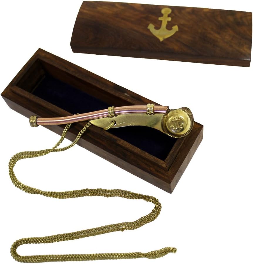 Authentic Boatswain Pipe Nautical Bosun's Whistle Handmade in England