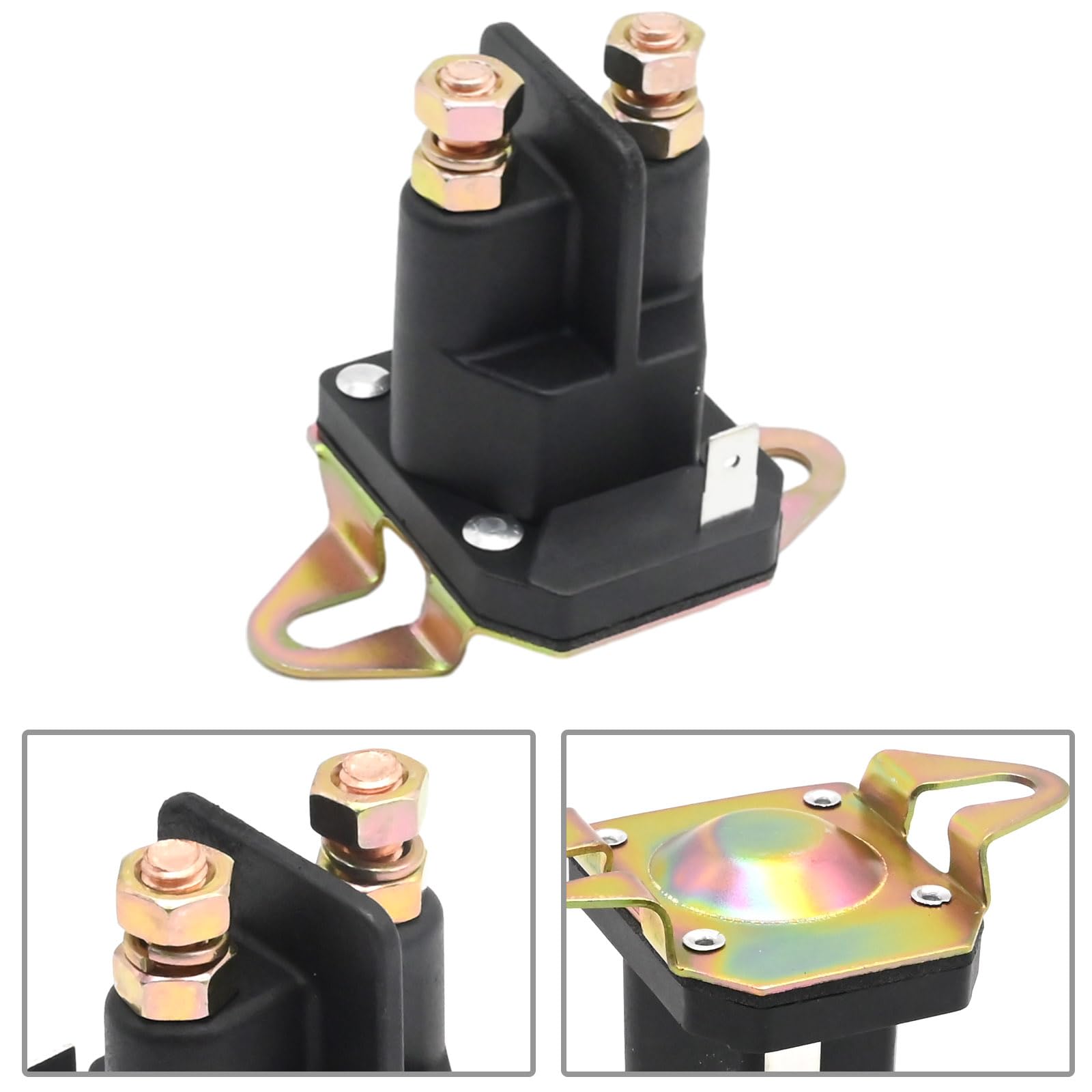 Hoypeyfiy Relais solénoïde de démarreur 12 V, solénoïde de démarreur multifonction de rechange pour Trombetta pour Bluebird Remplacement pour Husqvarna 93265WR 812-1221-211-16 812-1221-211