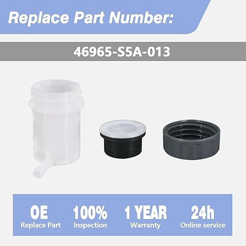Miniatura 3 de CULMKARI Tanque de depósito de líquido de embrague de líquido de embrague para Honda Civic 2001-2011 2011-2016 Honda CRZ Repalce Number 46965-S5A-013