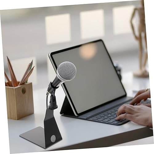 Miniatura 4 de ERINGOGO 4 unids micrófono soporte de micrófono ajustable soporte de micrófono de escritorio soporte de micrófono micrófono abrazadera accesorios