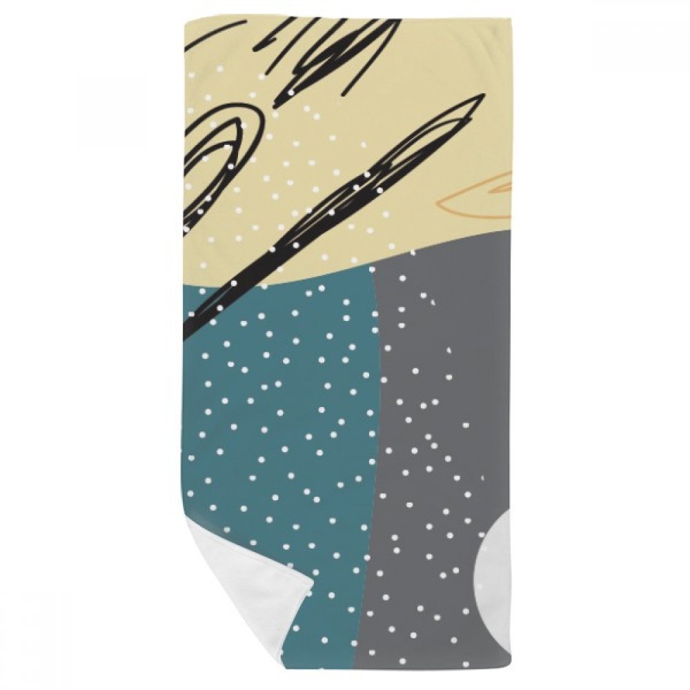 Linge de toilette absorbant et compact pour peaux sensibles motif art