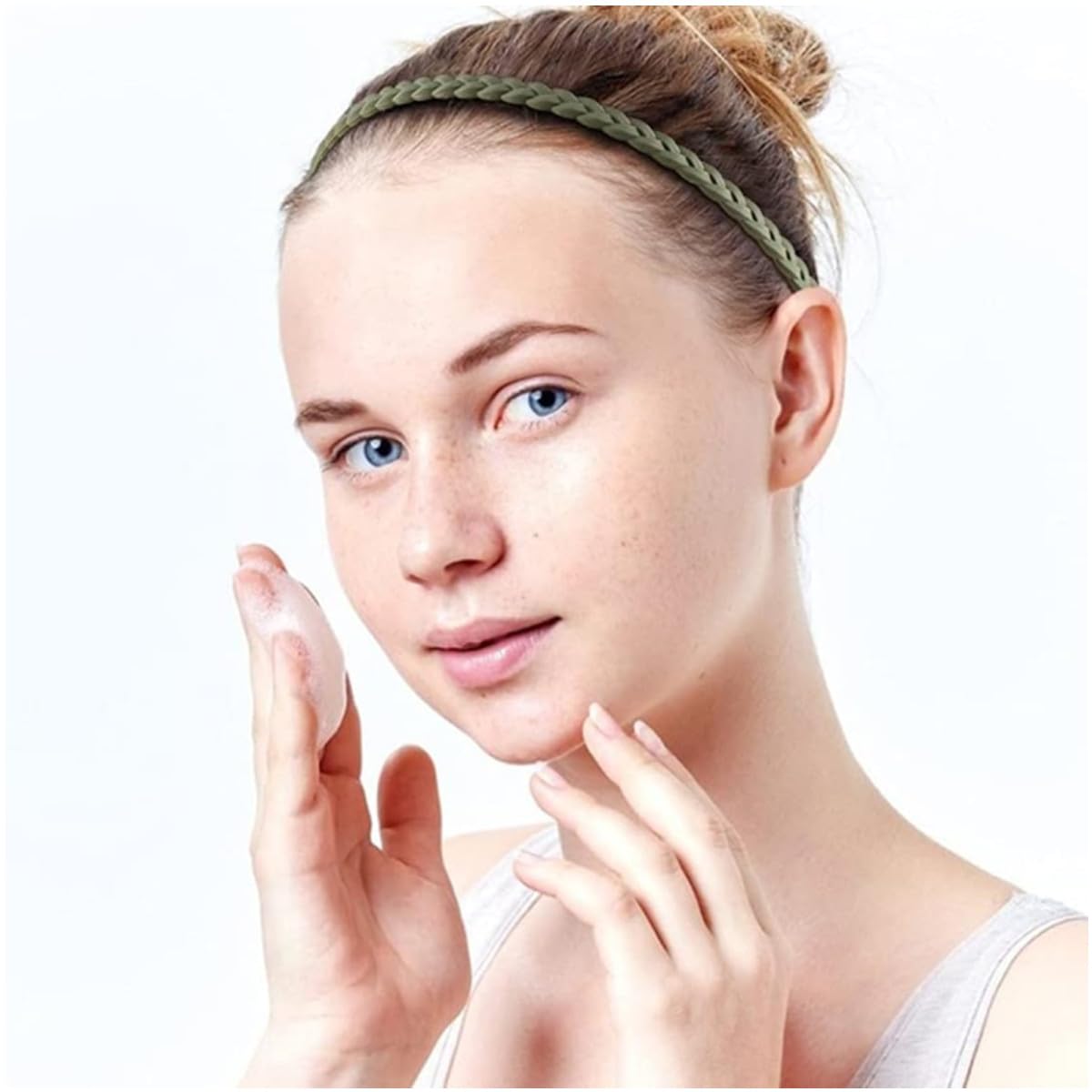 Confezione Da 5 Cerchietti Antiscivolo Intrecciati Per Capelli - Fasce Elastiche Morbide Per Trucco, Sport E Uso Quotidiano, Colori Assortiti
