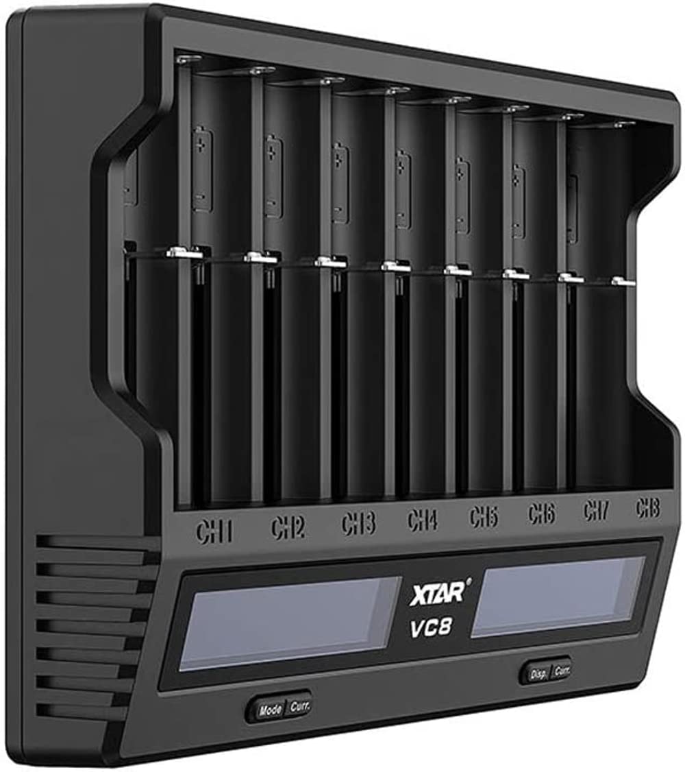 Xtar VC8 Ładowarka, Czarny, 8 portów