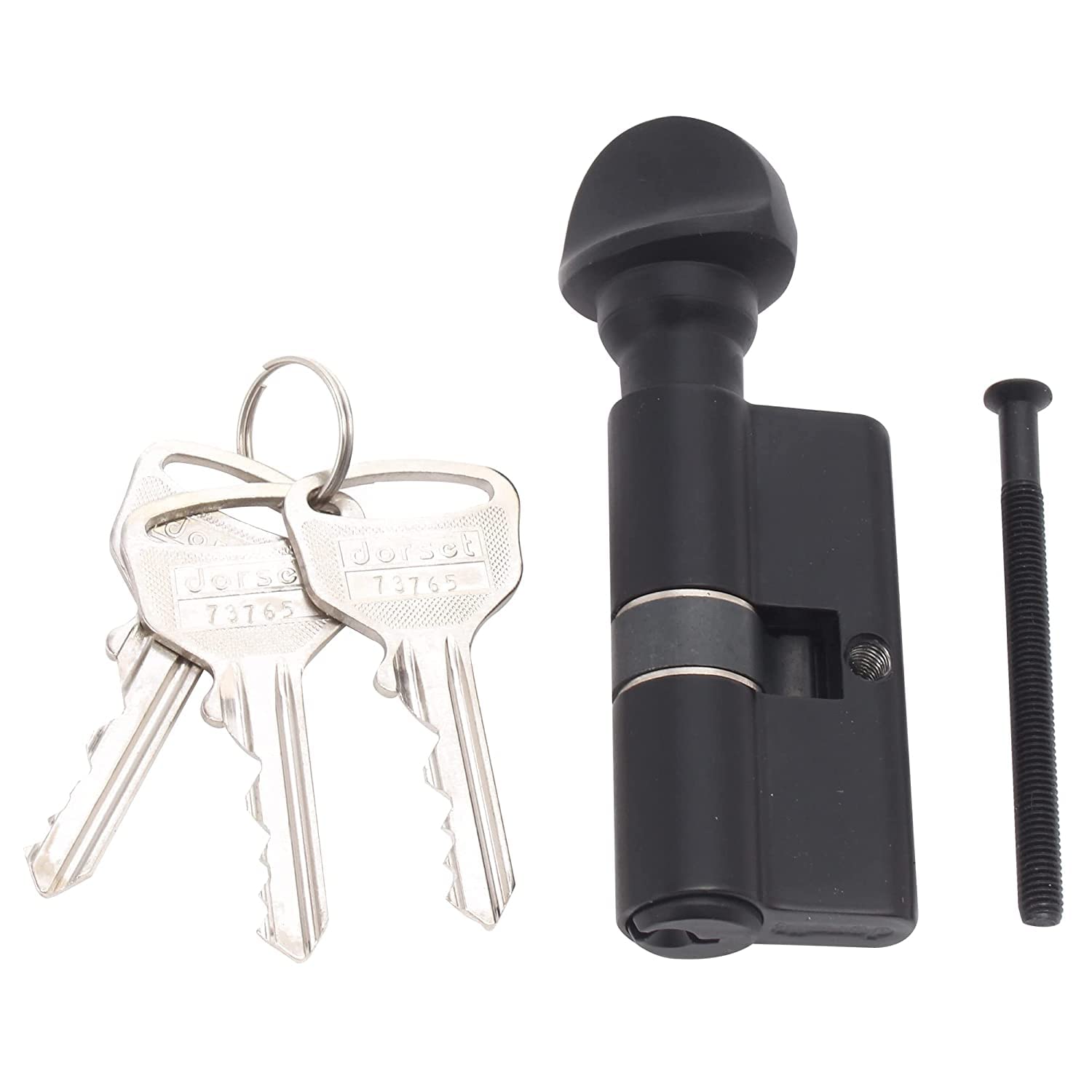 Dorset Cylinder Lock 60mm | Key and Knob Model |Full Size Euro Profile Cylinder Lock for Doors | Suitable for Home and Apartments | Farretto Cylinders | (GM Finish) - Pack of 10 (B0B6FFRJ3D) Amazon Price History, Amazon Price Tracker