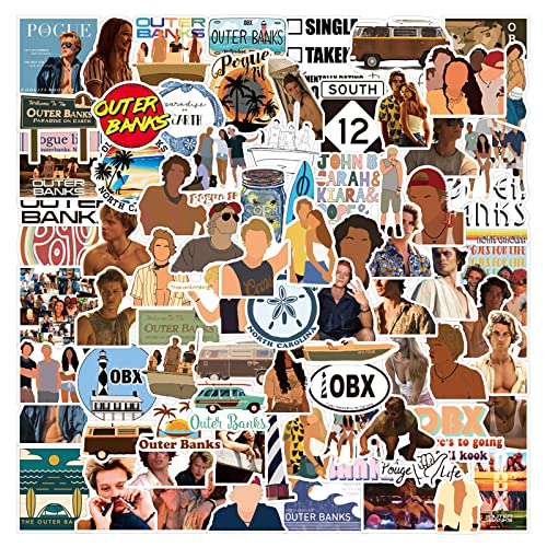 50pcs Outer Banks Stickers for Suitcase Skateboard Laptop Computer Water Bottles Car Teens Boys Girls Decal