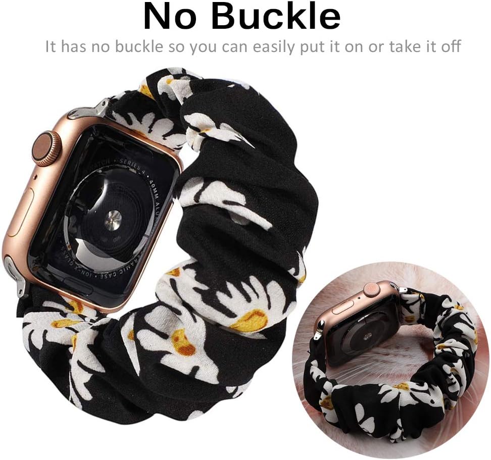 Miimall Compatible with Apple Watch 42mm/44mm Scrunchies Elastic Strap - Image 5