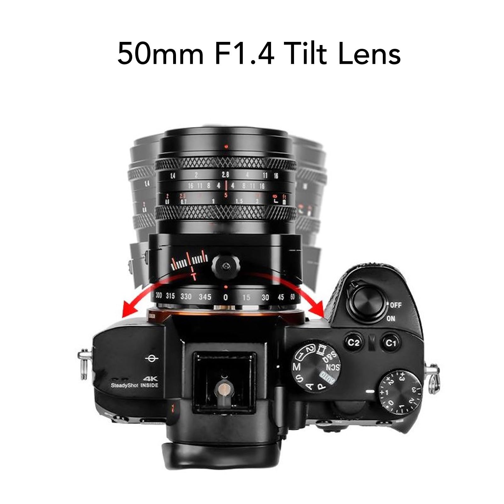 Objectif Principal à Mise au Point Manuelle 50 Mm F1.4 pour Monture E, Objectif Fixe Standard à Grande Ouverture MF pour Appareils Photo X A3 X A5 X A7 X M1 X M2