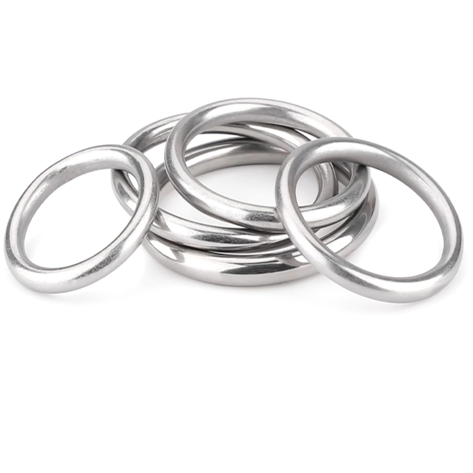 Metalowy pierścień typu O-ring, Zestaw 10 pierścieni uszczelniających typu O ze stali nierdzewnej 304 do spawania, różne rozmiary