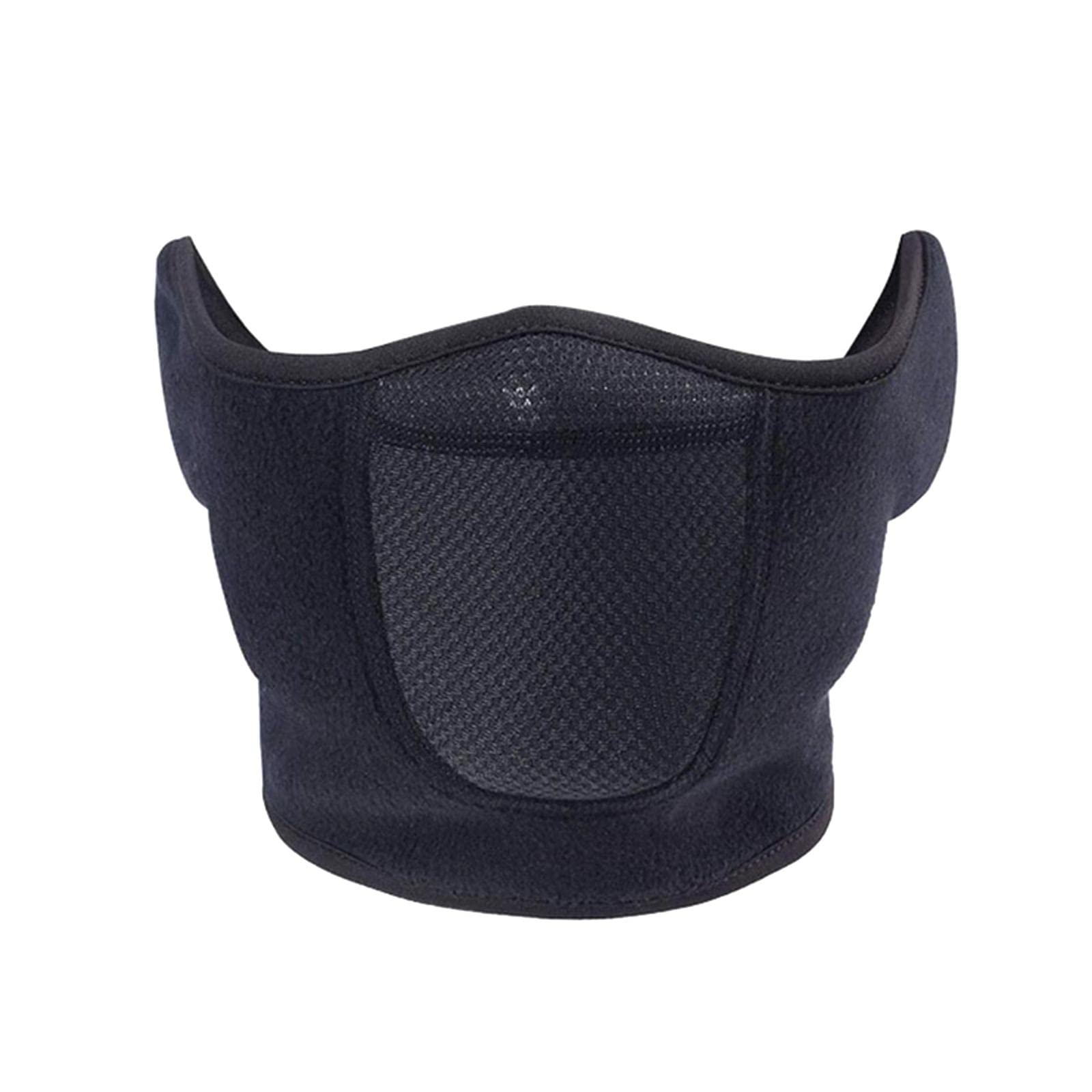 Windproof Half Face Mask Earmuffs Breathable for Mountaineering Motorcycling Black-image-29