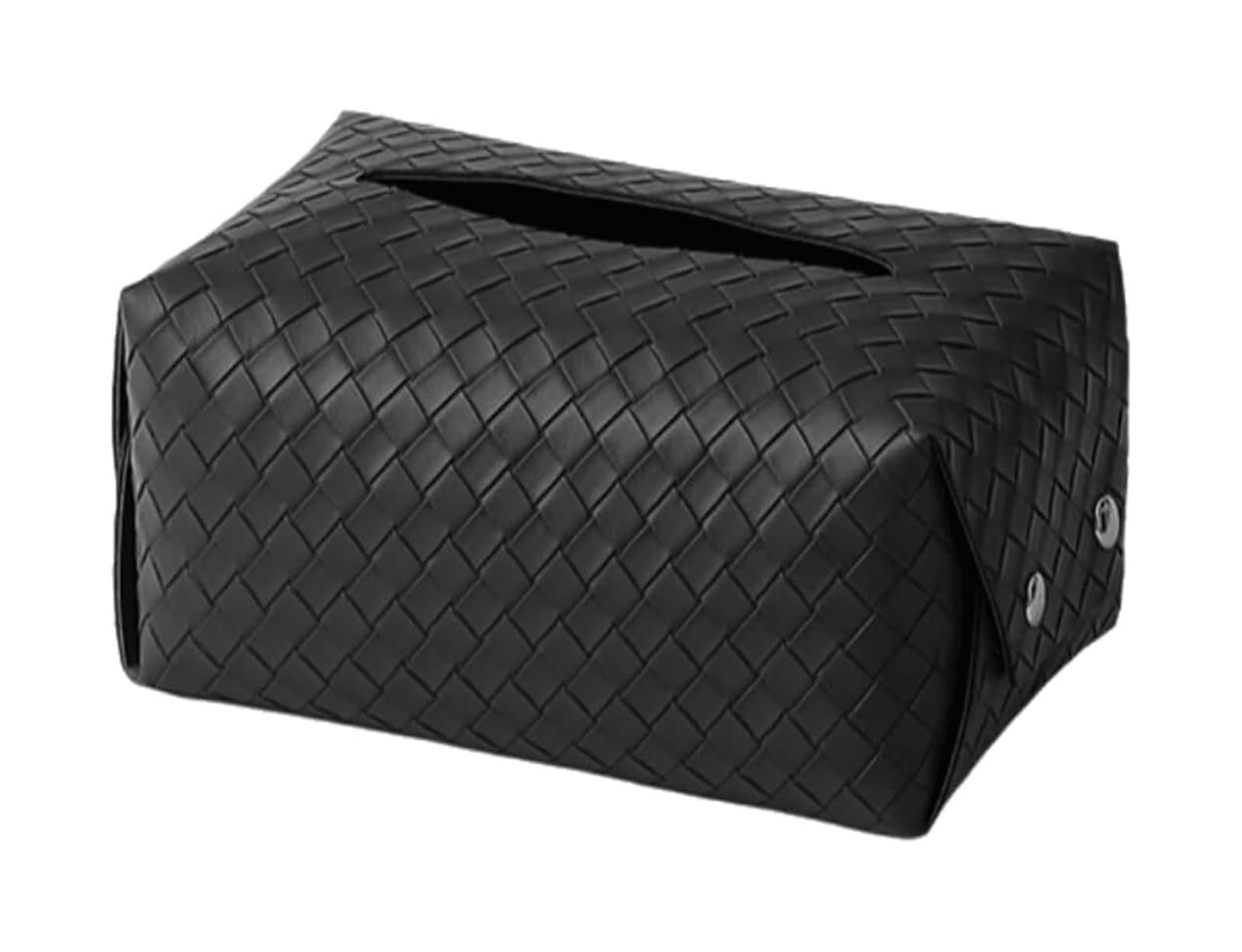 PU leather tissue box Leather Tissue Box Cover with Snap Button, Multicolor