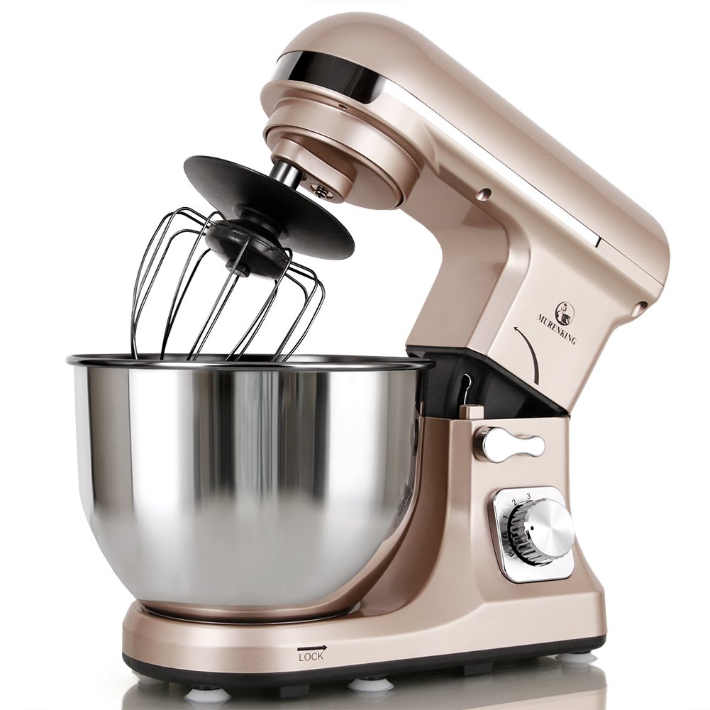 MURENKING Professional Stand Mixer MK37 500W 5-Qt Bowl 6-Speed Tilt-Head Food Electric Mixer Kitchen