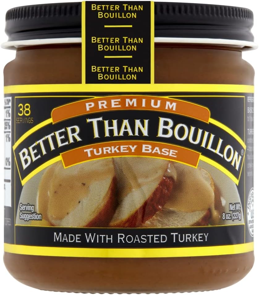 Premium Turkey Base, Made with Roasted Turkey, 38 Servings Per Jar (8 Ounce (Pack of 1))