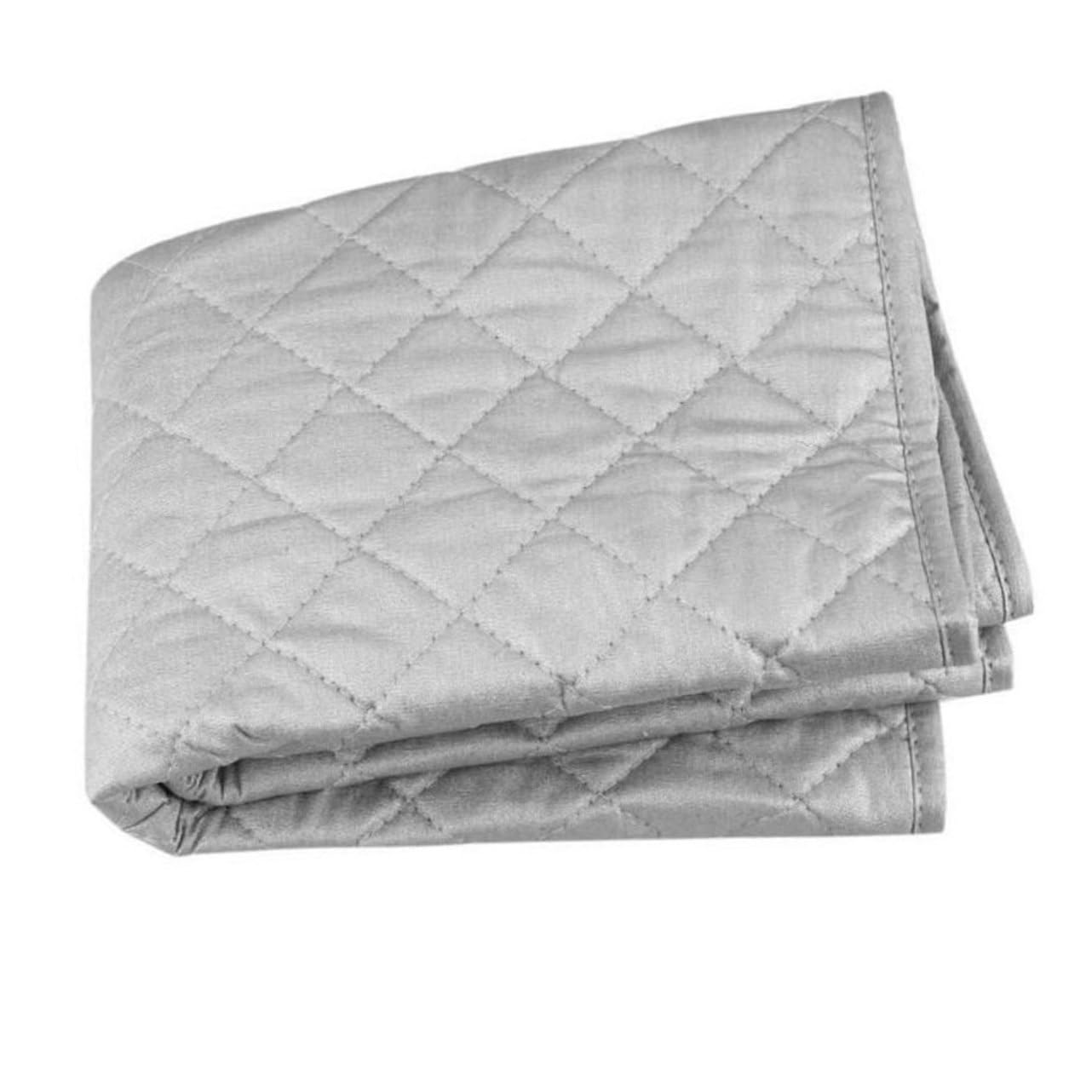 Tappetino da Stiro Antiscivolo 55x120 Cm in Cotone | Resistente alle Alte Temperature, Argento, Portatile, per Piani e Zona Ripostiglio, Adatto a Capi Sottili