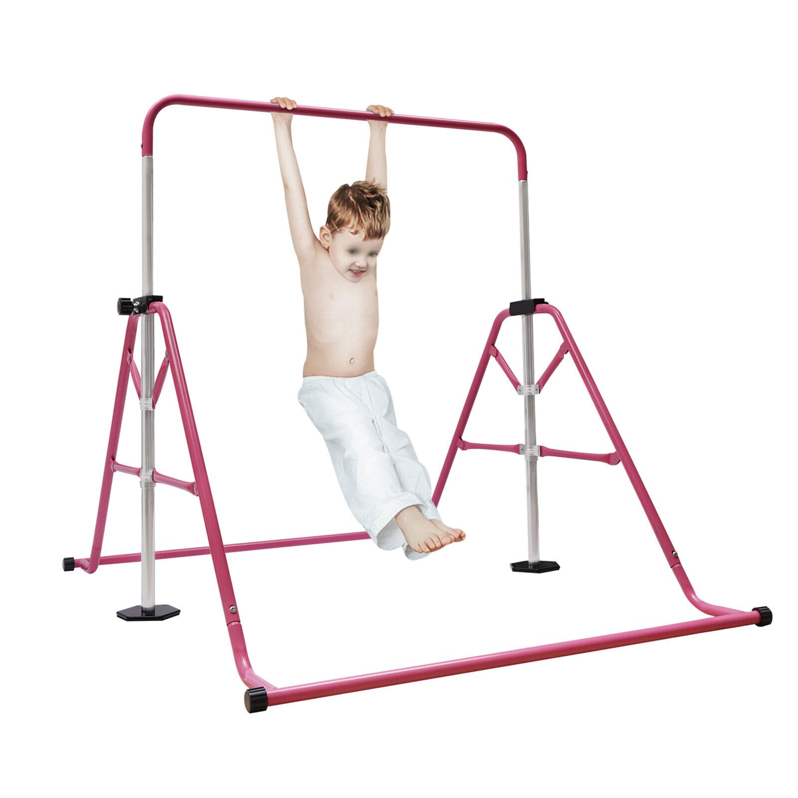 Ginnastica Ginnastica, barra regolabile in altezza, per bambini, pieghevole, per allenamento orizzontale, per interni, attrezzi da ginnastica per casa e palestra