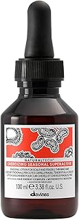 Davines Naturaltech Energizing Seasonal Superactive, Stimulating & Fortifying for Thinning Hair & Hair Loss - With Caffeine Phytoceuticals - For Seasonal Shedding, Travel Size, 3.38 Fl Oz