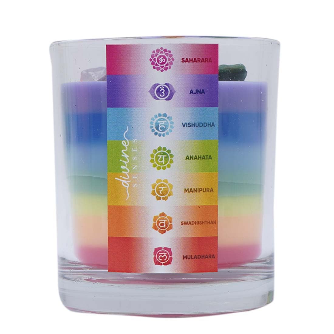 Divine Senses Seven Chakras Layered Candle