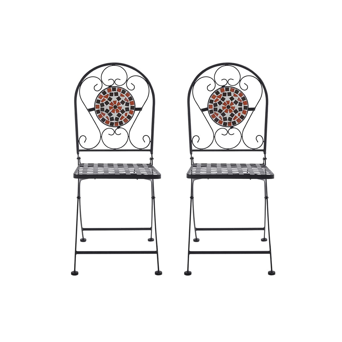 Warmiehomy Rattan Garden Chairs Outdoor Dining Chair Set Of 2 Wicker