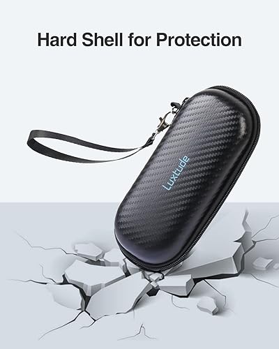 Miniatura 4 de Luxtude Estuche doble para lentes, carcasa dura, funda doble para lentes de sol, estuche de viaje para lentes de sol, organizador de lentes de sol