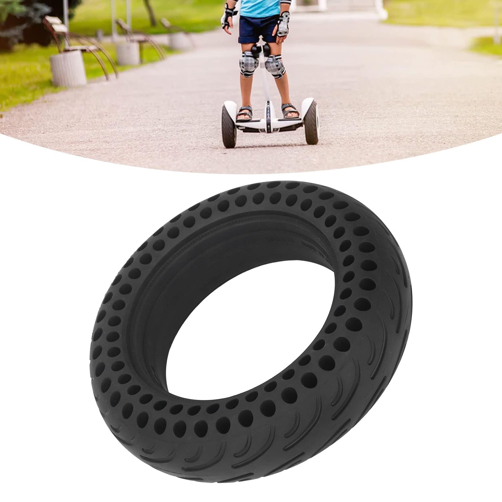 pneu scooter électrique, résistant en caoutchouc haute adhérence roues de remplacement 16,5 cm for adultes et étudiants déplacements urbains loisirs