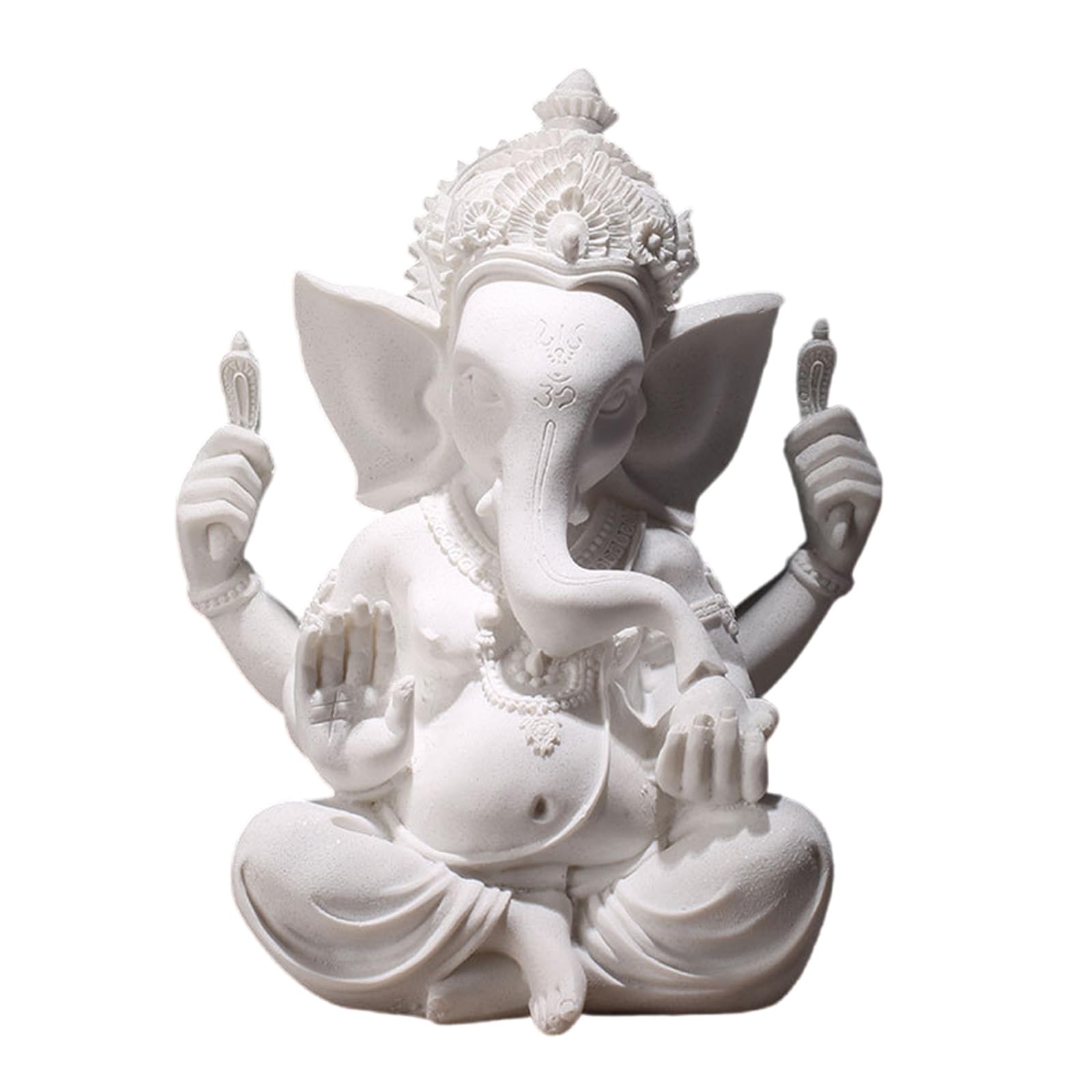Elnwnnkc Sandstone Ganeshas Elephant Sculpture for Enhancing Serenitys in Meditations Space Ganeshas Statue
