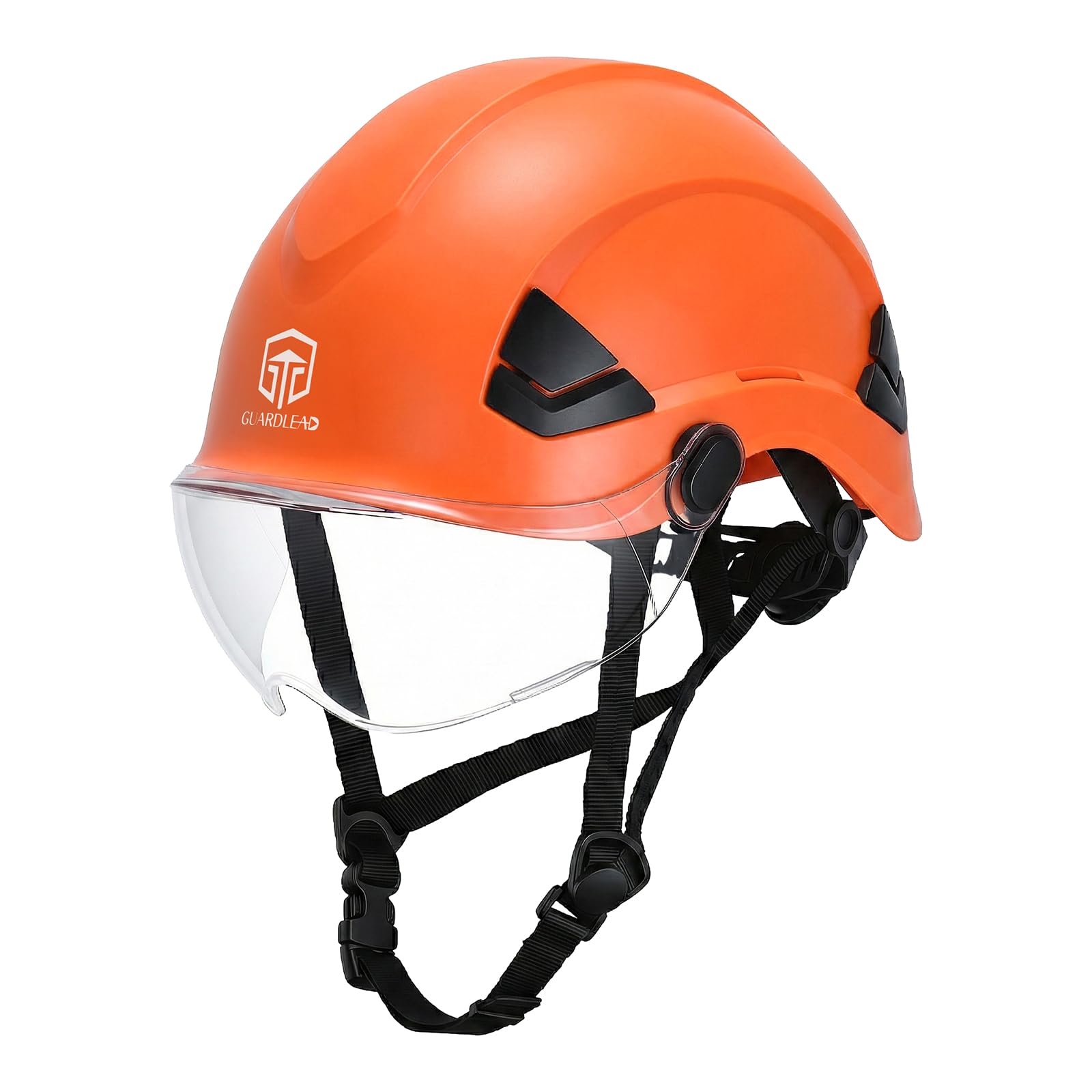 Schutzhelm Baustelle belüftet, bauhelme Erwachsene mit EN 397 Industriehelm, ANSI Z89.1 zugelassene arbeitshelm für Industrie und BAU Orange