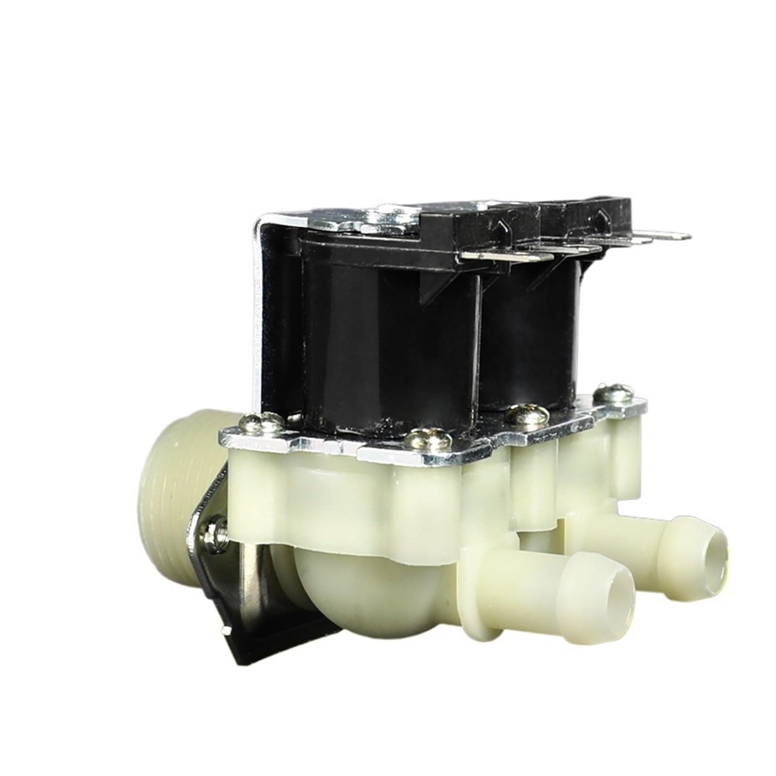 Électrovanne en plastique double tête parallèle 12V 24V 220V