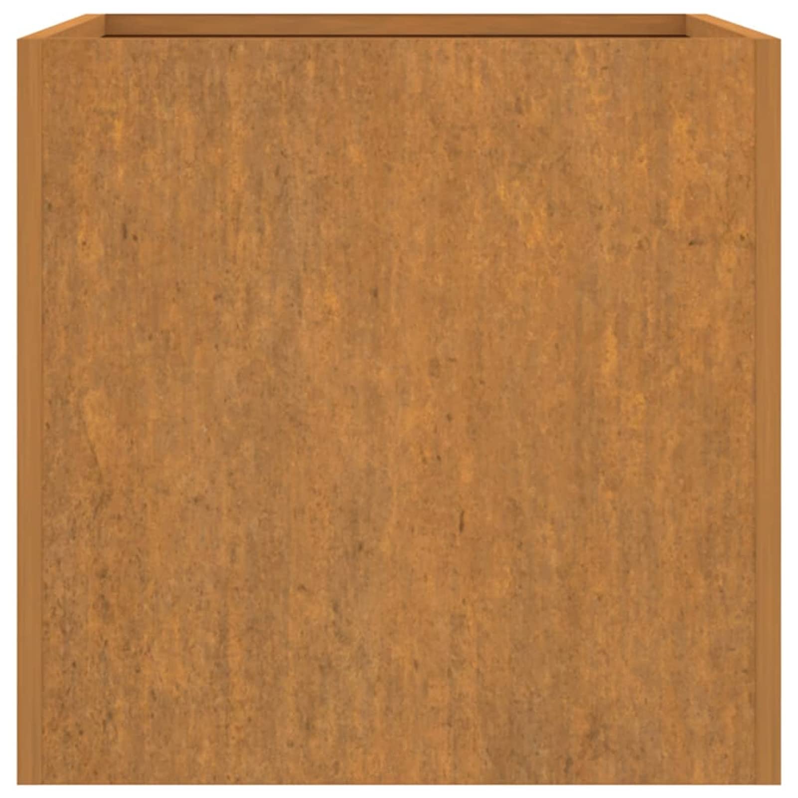 Szara skrzynka na kwiaty 62 x 47 x 46 cm stal corten, sadzarki, ogrodnicy zewnętrzni, pojemnik na kwiaty, skrzynka na kwiaty na zewnątrz, balkon, sadzarki, ogrodnicy zewnętrzni, pojemnik na
