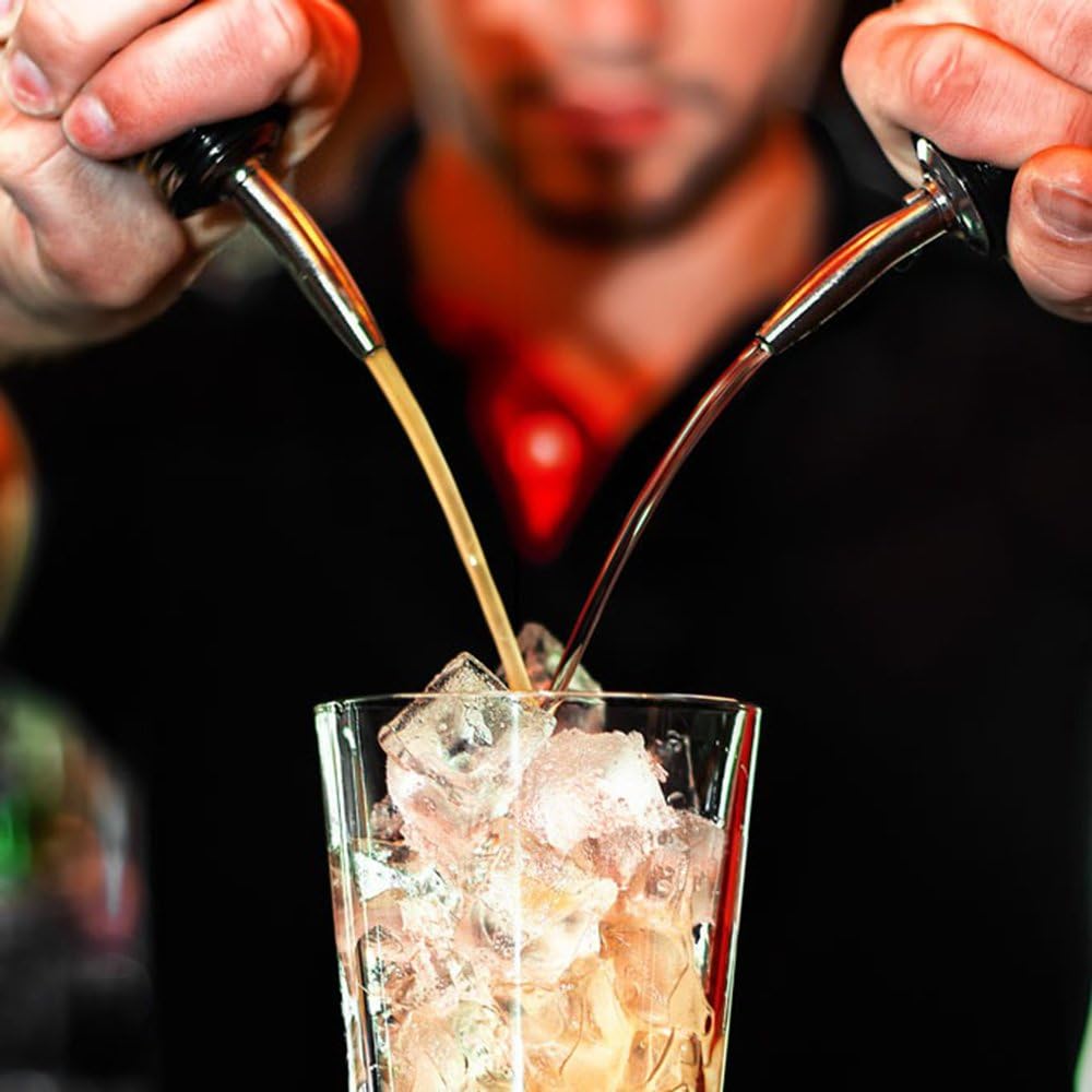 Prоmо Dіѕсоunt Uр Tо 70% оƒƒ SENHAI 10 Pieces Wine Liquor Bottle Pourers with 12-inch Long Handle Bar Cocktail Mixing Spoon, Stainless Steel Olive Juice Oil Liquid Tapered Spouts + Stirring Spoon Barware Set