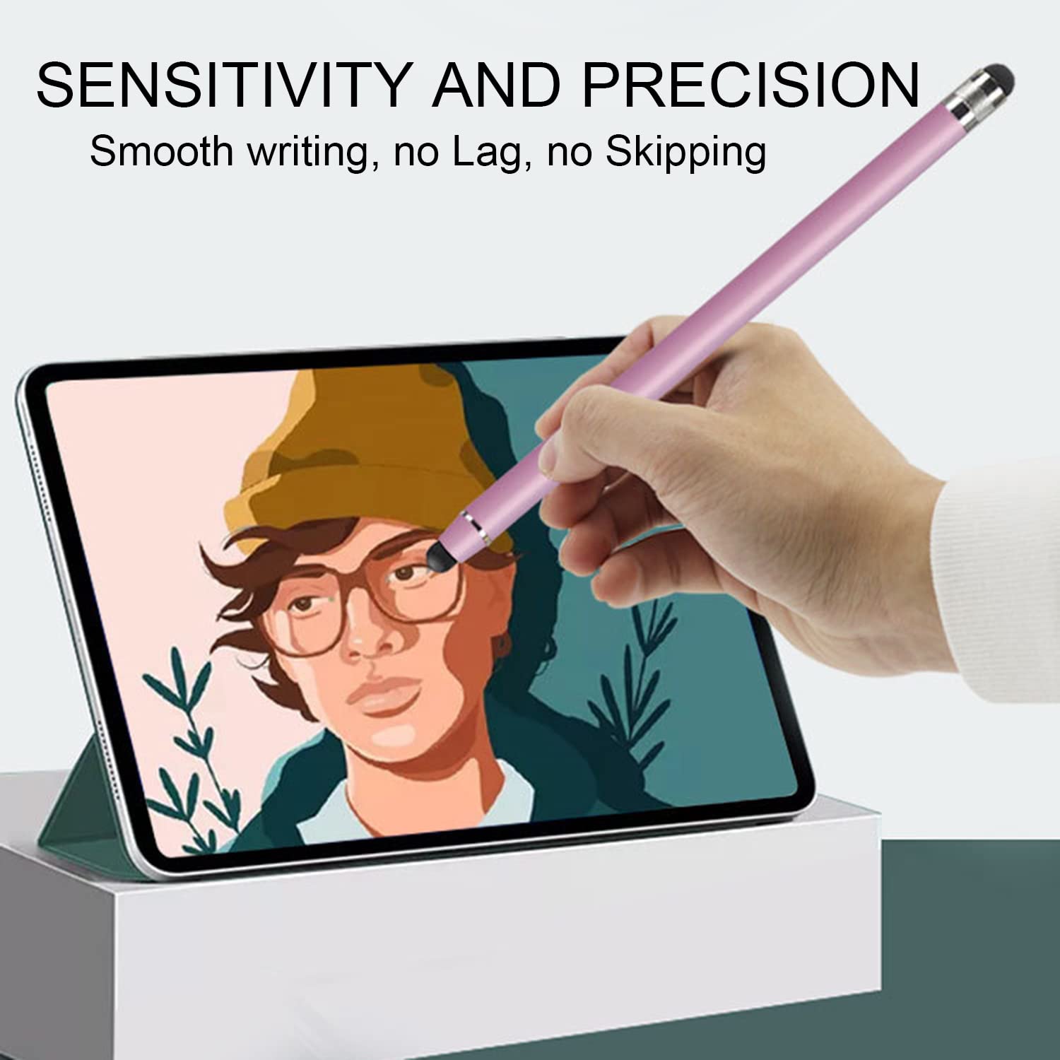 Kafeiya 5 Pezzi Penna Touch,2 in 1 Pennino Capacitivo Universale,per Tablet,i-Phone,i-Pad,Galaxy, GPS Auto,Android e Altri Touch Screen(5 Colori)