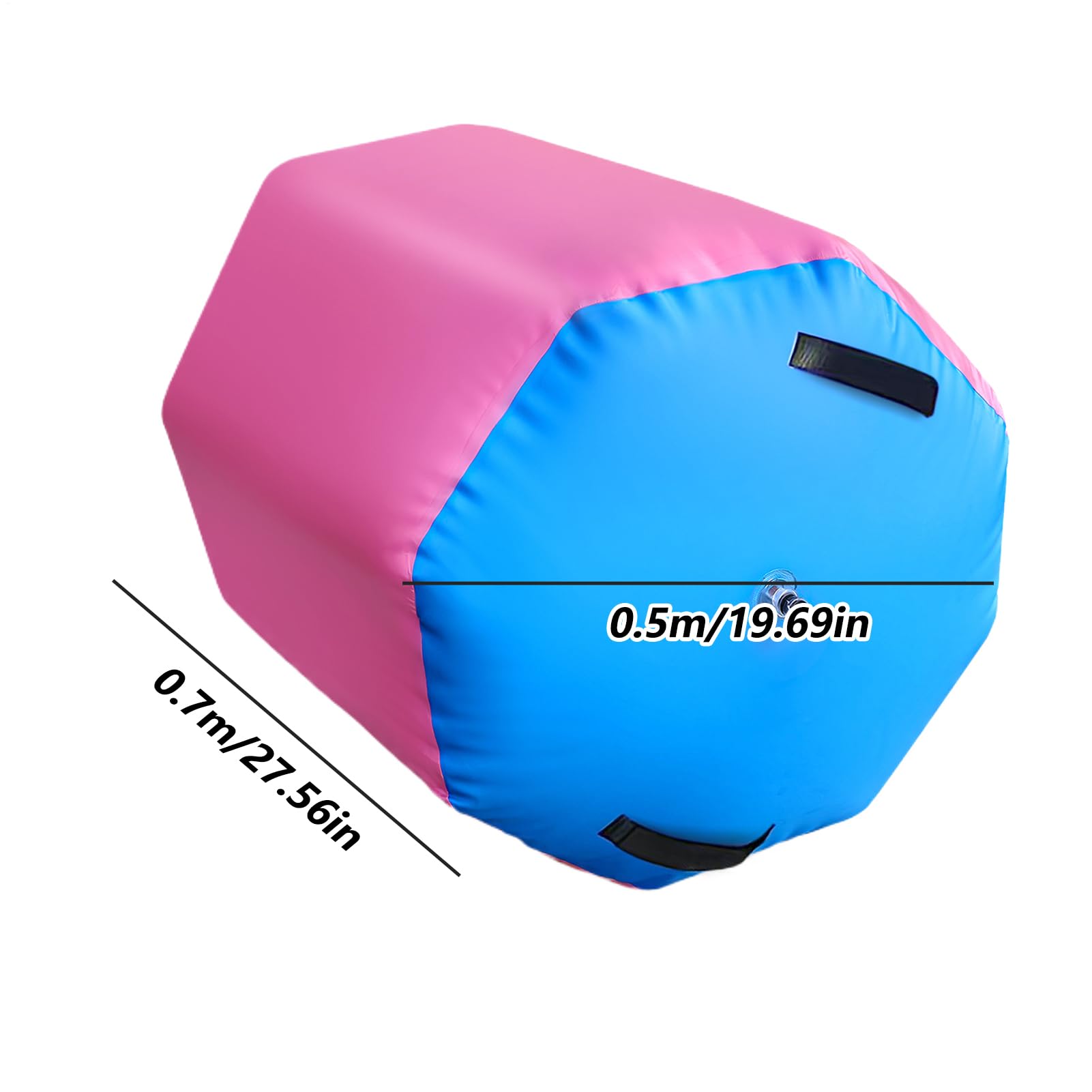 Air Roller Gymnastics Barrel - Inflatable for Tumbling Practice, Soft Stable Gym Equipment with Anti Slip Surfaces for Flexibilität and Strength, Home, Yoga Studio, Gym