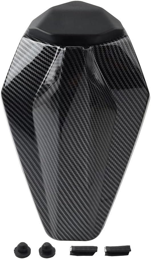 Cnthan7 1 Pc ABS Tail Seat Fing Cowl Rear Passenger Seat Cowl Cover Carbon Fiber Pattern For Kawasaki Ninja ZX6R ZX-6R 636 19-2024