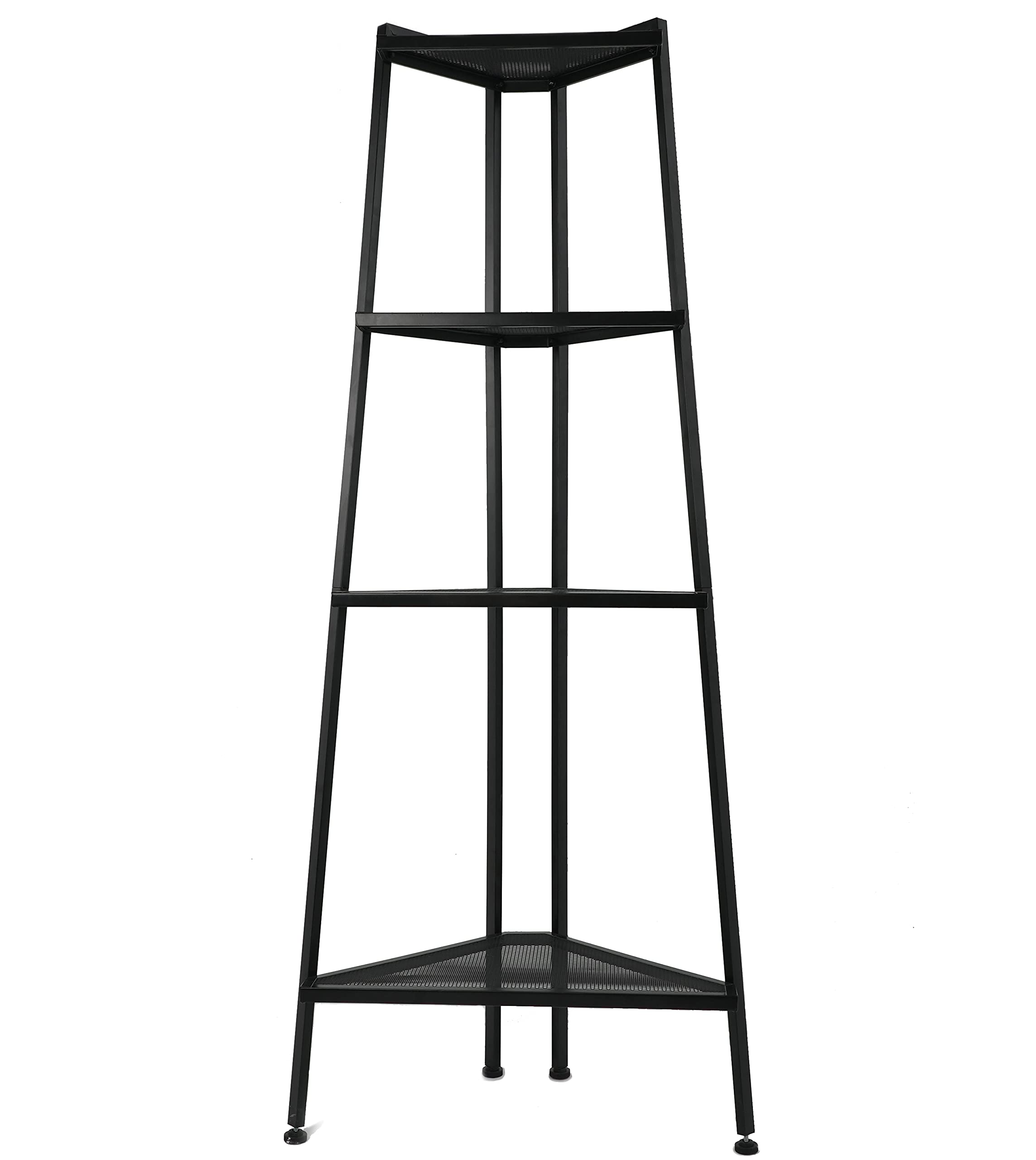 Buy Hosfais Corner Shelf Stand 4 Tier Metal Ladder Bookshelf Display