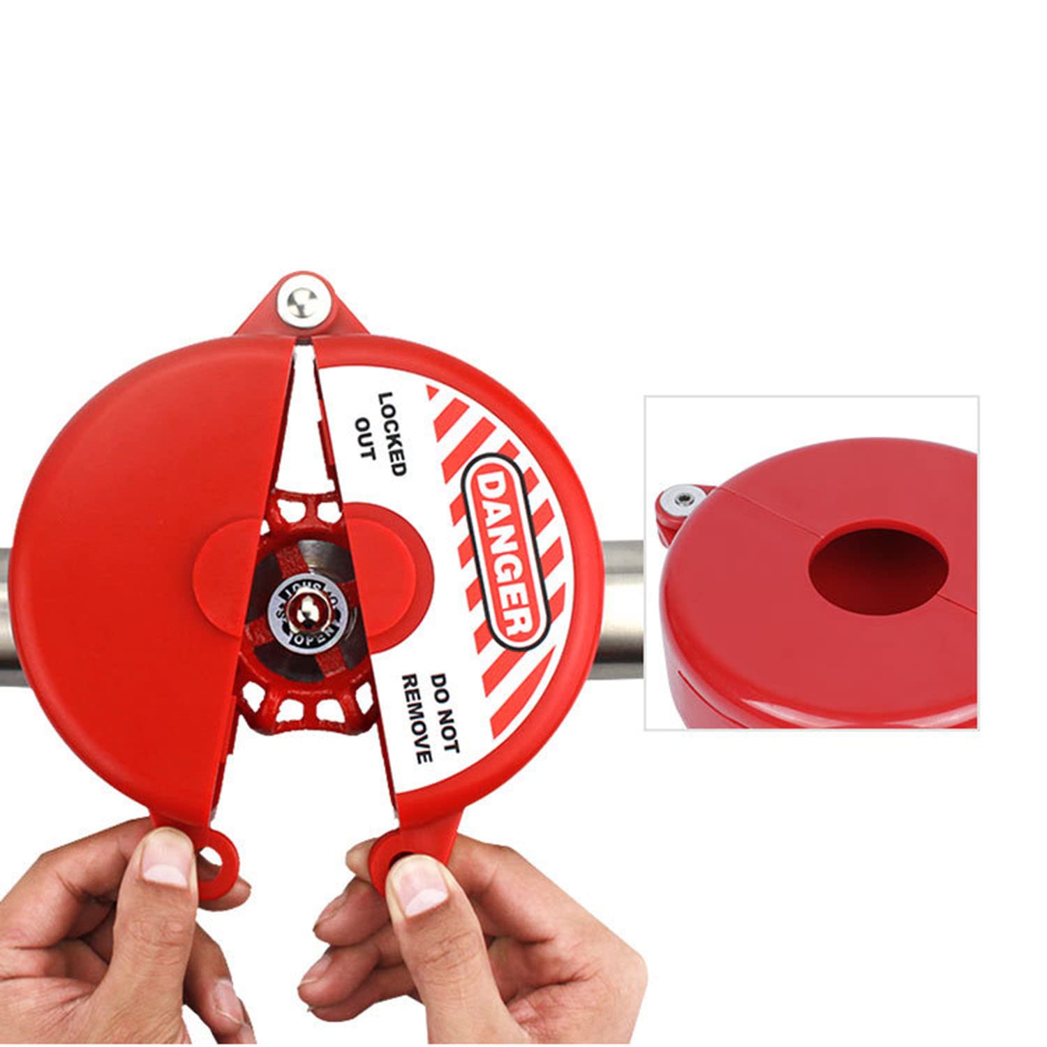 BS07A SMALL BALL VALVE LOCKOUT DEVICE RED | Alliance Safety - View #7