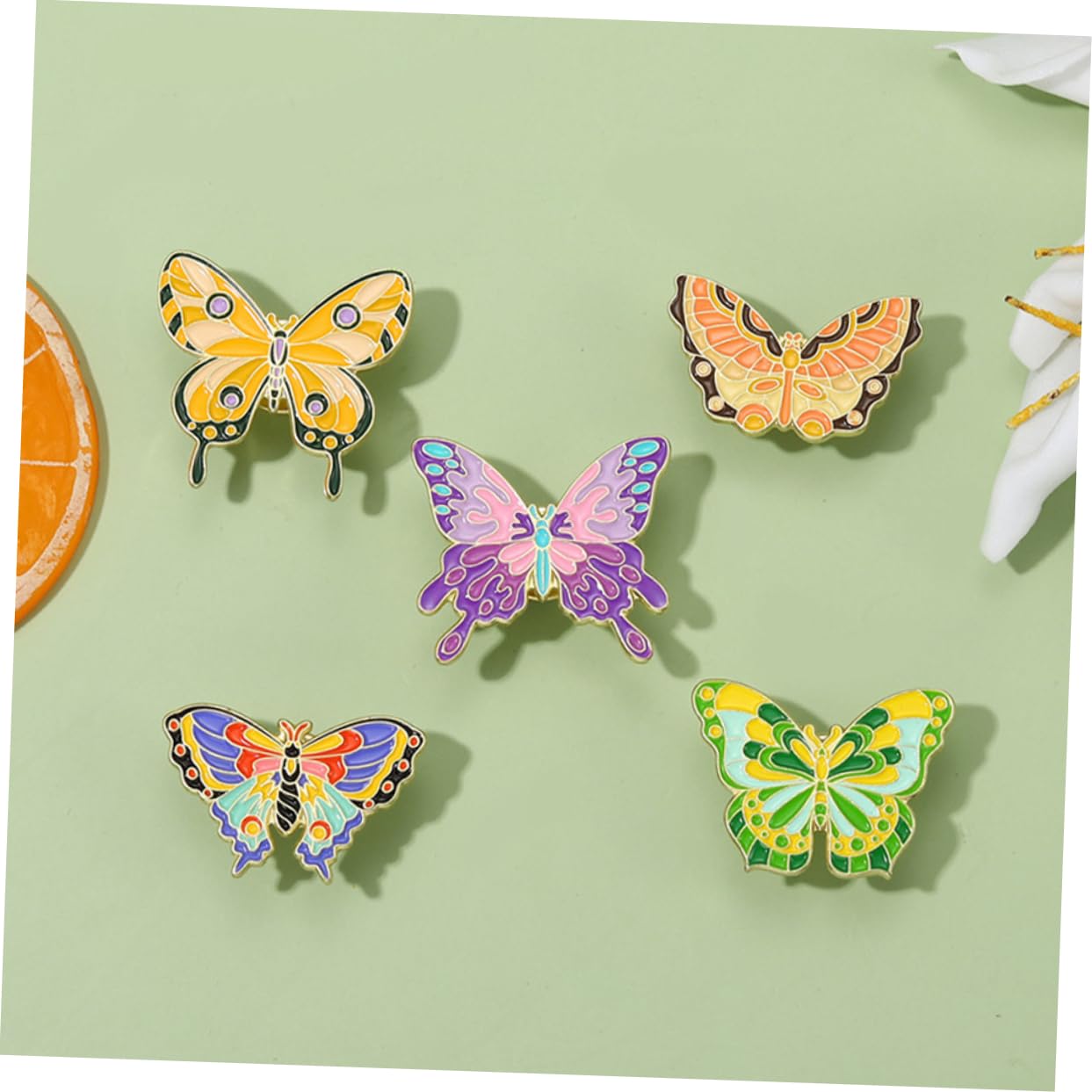 SHERCHPRY 25stücke Cartoon Schmetterling Broschen Set Für Damen Anstecknadeln Bunten Designs Für Partys Feiertage Und Tägliche Dekoration