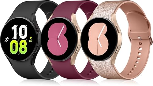 Miniatura 9 de GEAK Paquete de 3 correas sin huecos compatibles con Samsung Galaxy Watch 6 1.732 in 1.575 inGalaxy Watch 5Watch 4 1.575 in 1.732 inGalaxy Watch 5