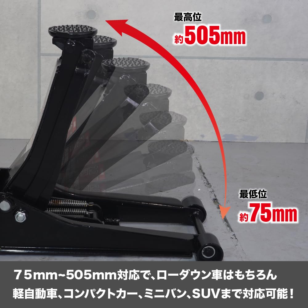 【エコツール笠寺店】ASTRO PRODUCTS/アストロプロダクツ 2.0TON超低床ガレージ ジャッキ GJ143【愛知県/名古屋市/笠寺/工具】 アストロプロダクツ（ASTROPRODUCTS） 3.0TON 低床ガレージジャッキ