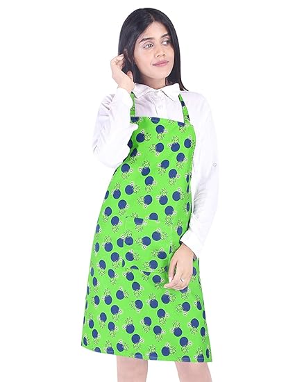 Switchon Branded Waterproof Doted Cotton Kitchen Apron,23 In,Cotton