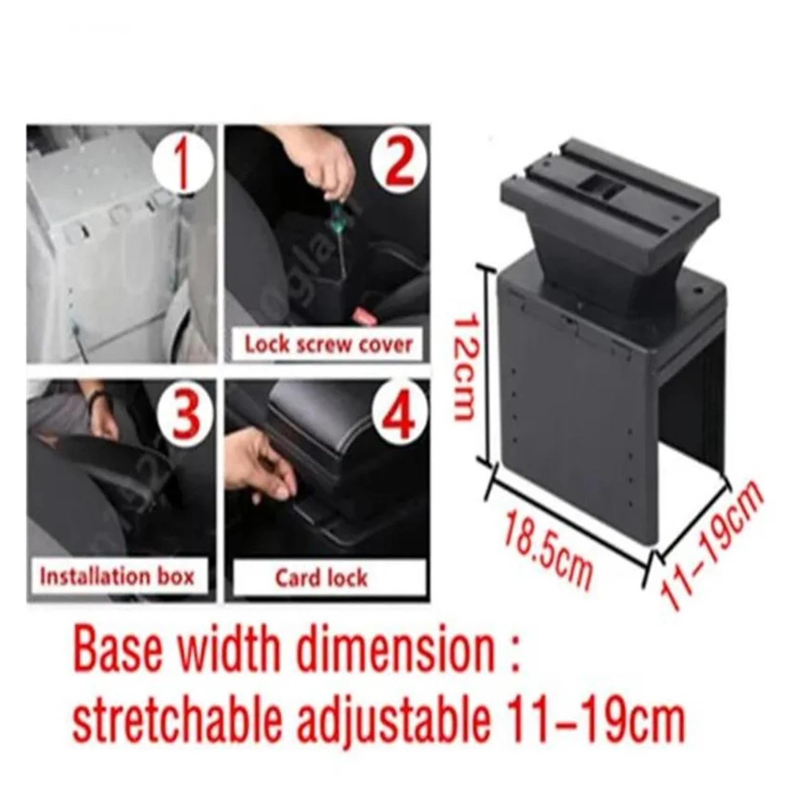 Universales Reposabrazos Coche Caja Almacenamiento Reacondicionamiento