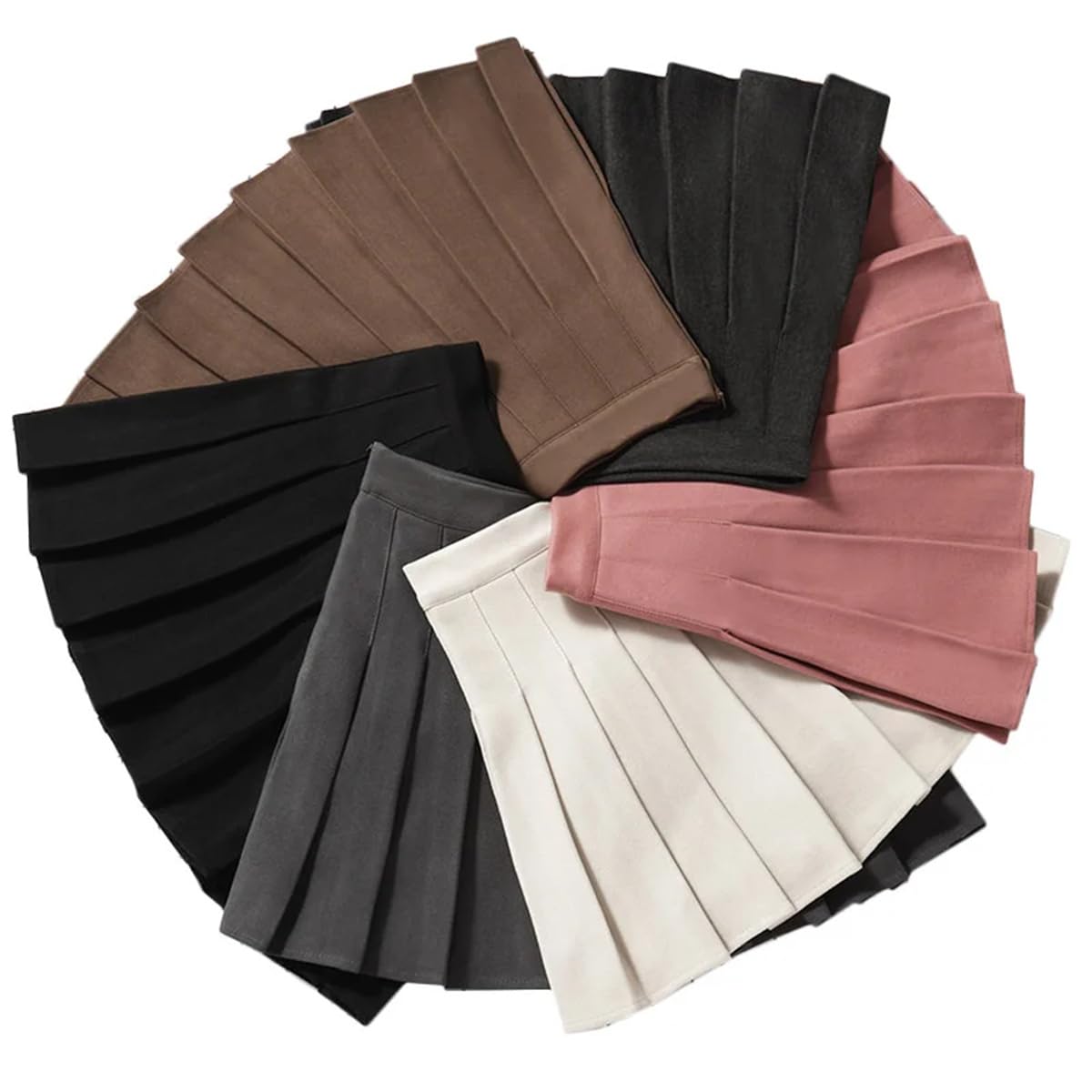 Gonne da Donna con Pantaloncini Mini Gonna A Pieghe A Trapezio