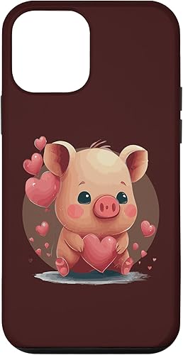 iPhone 12 mini Valentines Day Cute Pig Farmer Pet Pig Animal Lover Case