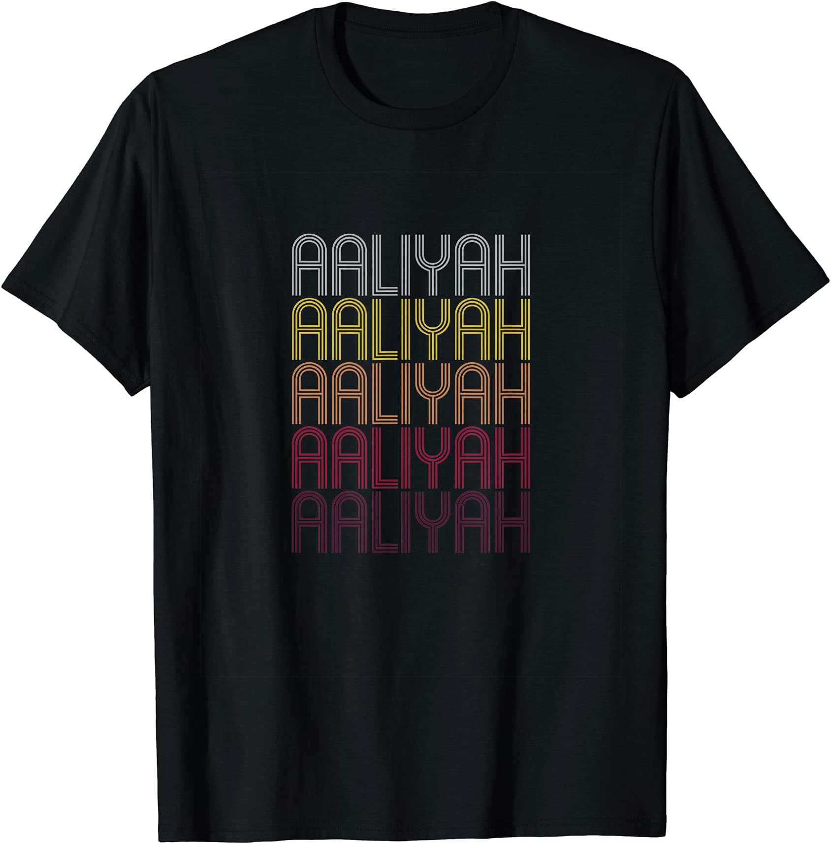 Aaliyah Personalized First Name Surname T-Shirt