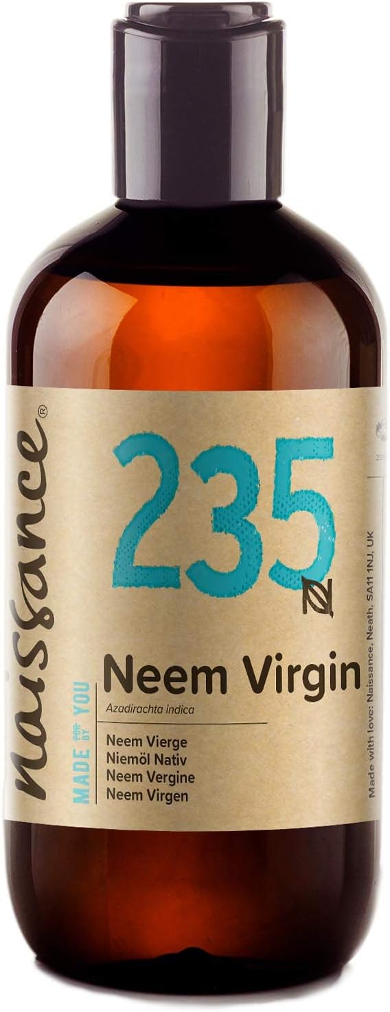 Naissance Virgin Neem Oil 8.5 fl.oz - Pure, Natural, Unrefined, Vegan and No GMO