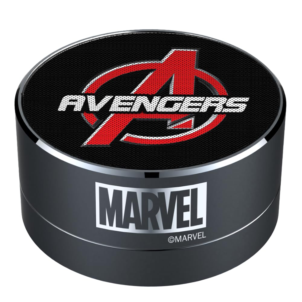 ERT GROUP bluetooth speaker Marvel Model Avengers 002, 3W portable speaker, Built-in microphone and FM radio, Micro SD card slot, Rechargeable battery