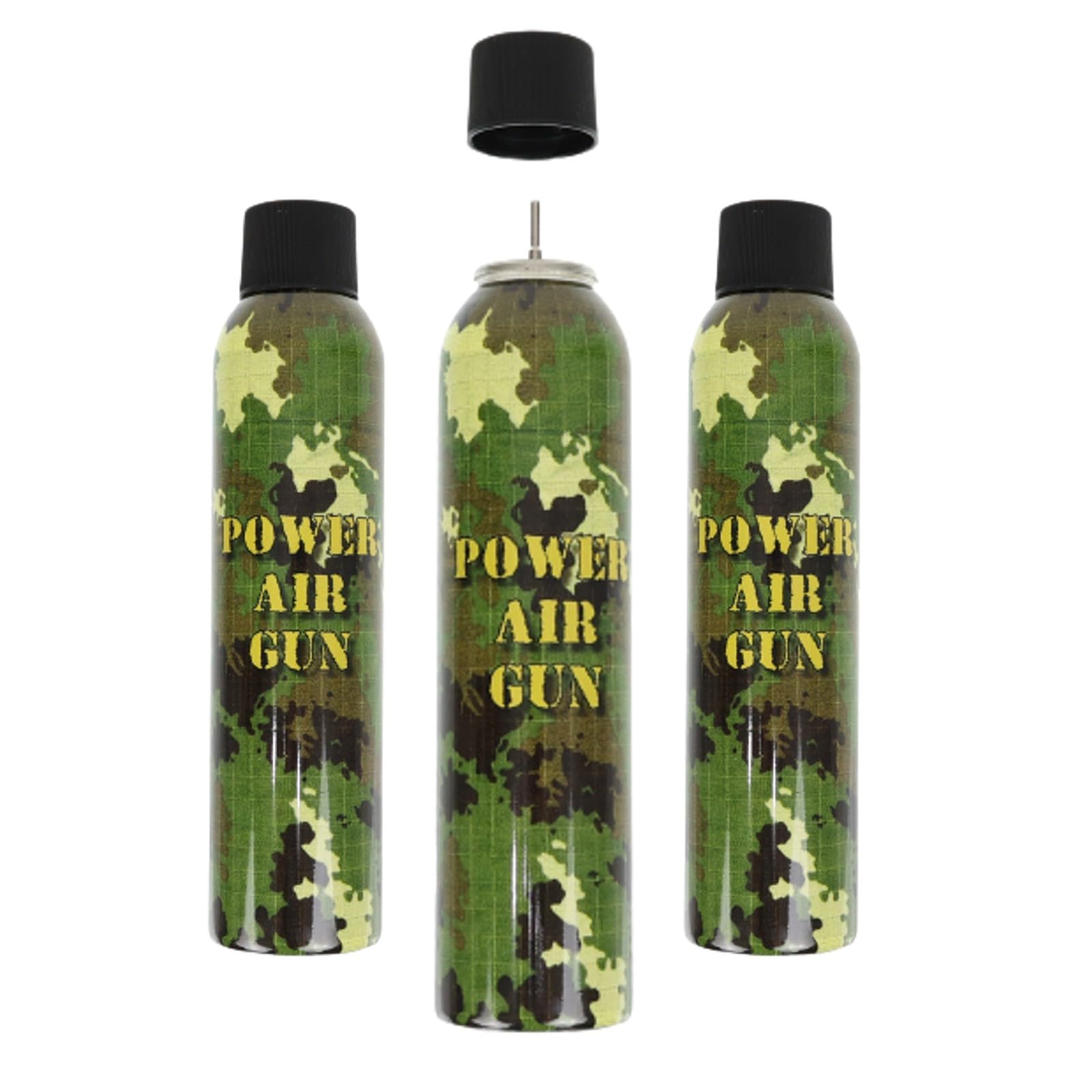 OpTacs 3er Vorteilspack Super Green Gas 400ml Airsoft Gas für Softair Gewehr und Pistole Softair Gas GBB Waffen Silikonöl CO2 Kartusche Maximale Power