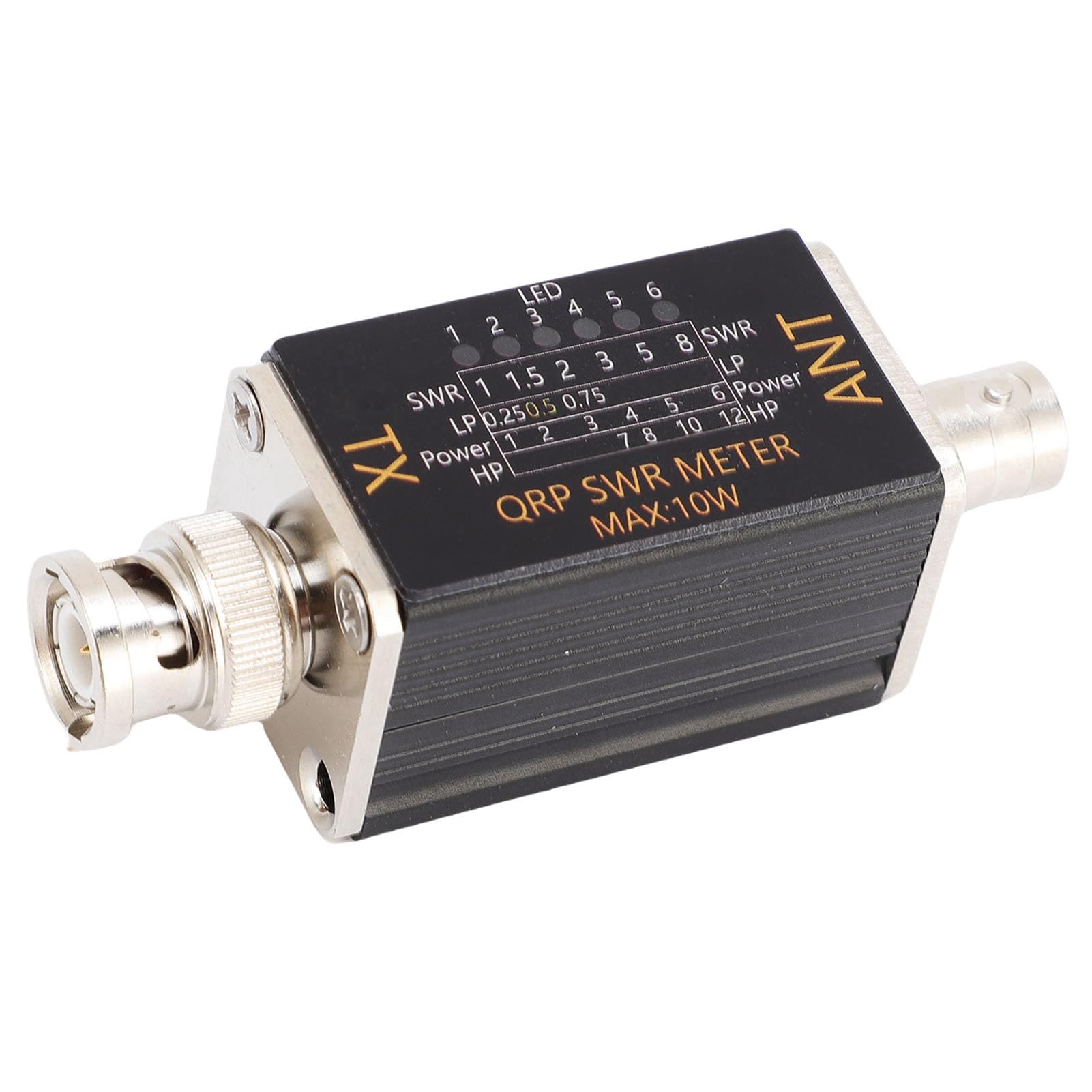Walfront Miernik SWR BNC 1-30MHz 10W LED Wskaźnik Fali Stojącej z 6