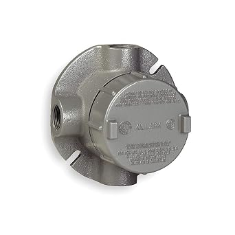 GECXTF-3 XTF Type Outlet Body, Copper-Free Aluminum, 1" Hub, 19 cu. in, Gray