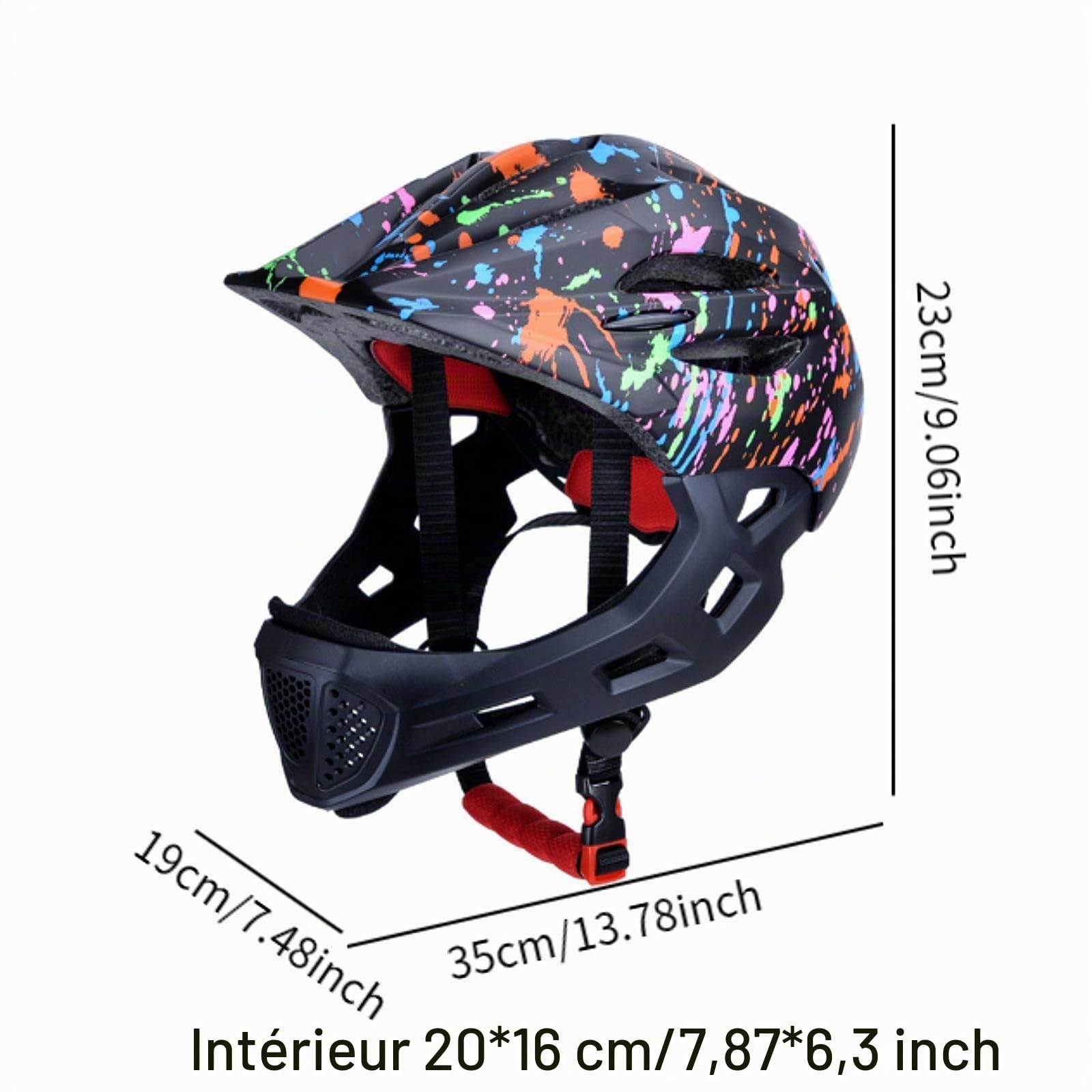 F Fityle Casque de vélo pour Enfants Casque de Cyclisme Équipement de Protection Casque de vélo pour Enfant intégral pour vélo de Plein air