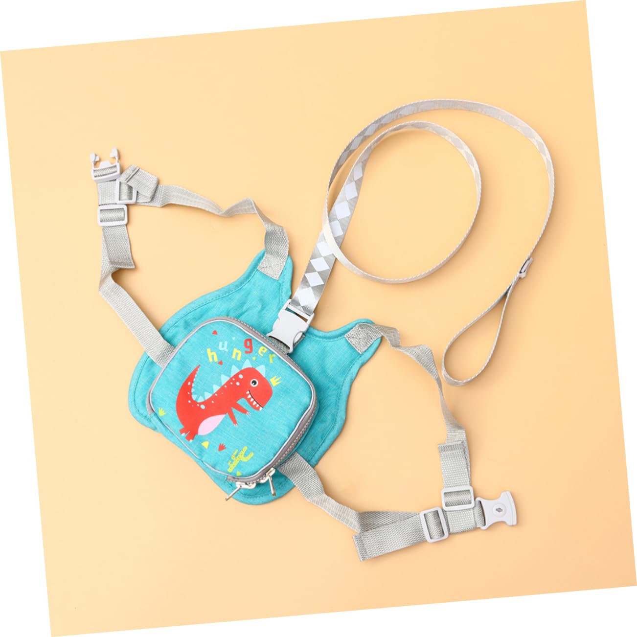 3pièces Laisse De Sécurité Pour Garçon Fille Avec Ajustable Lien Anti-perte Pour Garçons Et Filles Design Réfléchissant Vert Dinosaure Pour Sorties